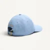 Chez Valentino Denim Baseball Cap With Embroidery