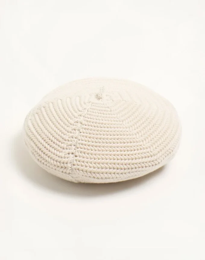 Chez Valentino Knitted Wool Beanie