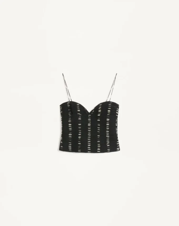 Chiffon Top With Plusdepois Print Chiffon Top With Plusdepois Print