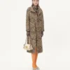 Cloth Coat In Animalier Print
