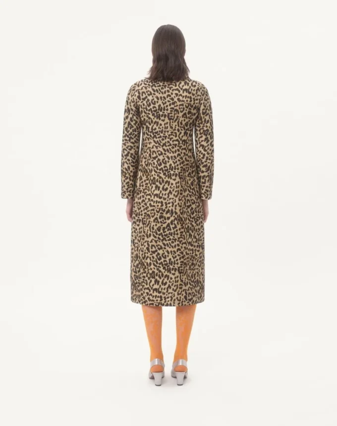 Cloth Coat In Animalier Print