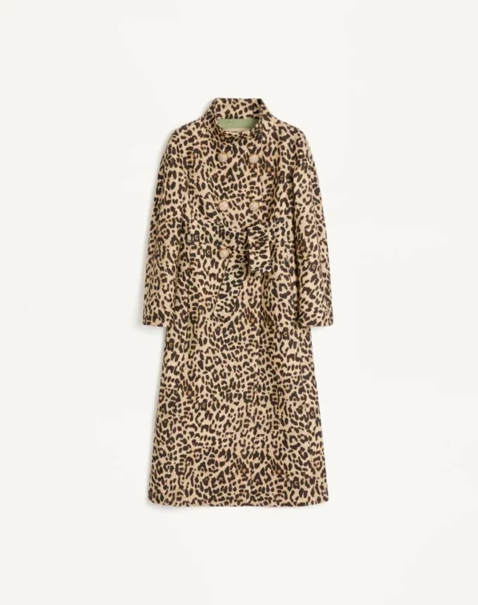 Cloth Coat In Animalier Print