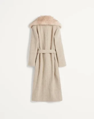 Coat In Textured Wool