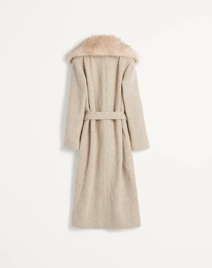 Coat In Textured Wool