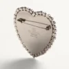 Coeur Hyperbole Brooch In Metal, Resin And Swarovski® Crystals