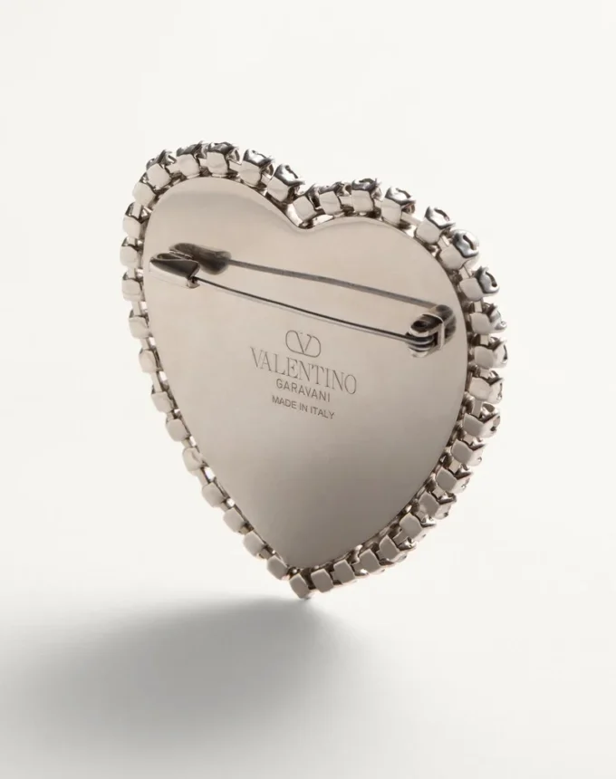 Coeur Hyperbole Brooch In Metal, Resin And Swarovski® Crystals
