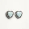 Coeur Hyperbole Earrings In Metal, Resin And Swarovski Crystals ®