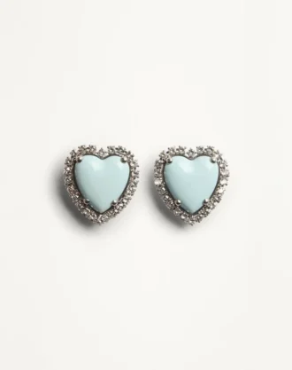 Coeur Hyperbole Earrings In Metal, Resin And Swarovski Crystals ®