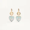 Coeur Hyperbole Earrings in Metal, Resin and Swarovski® Crystals