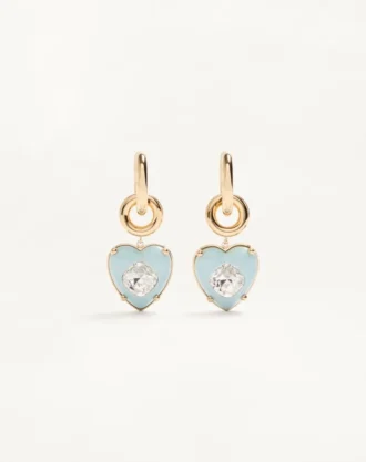 Coeur Hyperbole Earrings in Metal, Resin and Swarovski® Crystals