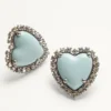 Coeur Hyperbole Earrings In Metal, Resin And Swarovski Crystals ®