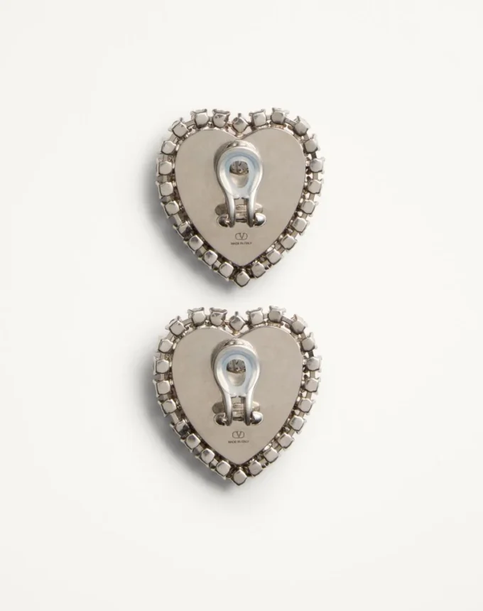 Coeur Hyperbole Earrings In Metal, Resin And Swarovski Crystals ®
