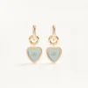 Coeur Hyperbole Earrings in Metal, Resin and Swarovski® Crystals