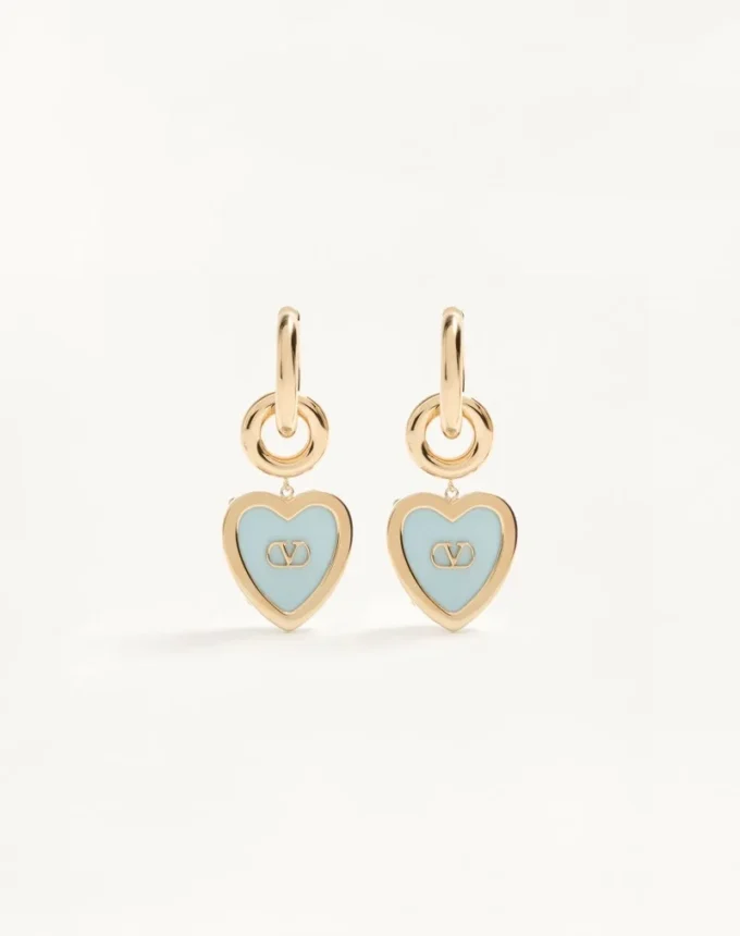 Coeur Hyperbole Earrings in Metal, Resin and Swarovski® Crystals