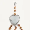 Coeur Hyperbole Necklace in Metal, Resin and Crystals