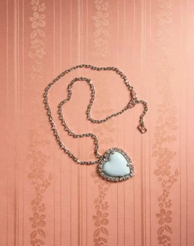 Coeur Hyperbole Necklace In Metal, Resin And Swarovski® Crystals