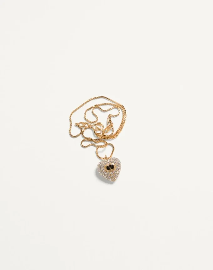 Coeur Royal Necklace In Metal, Enamel And Swarovski® Crystals Coeur Royal Necklace In Metal, Enamel And Swarovski® Crystals