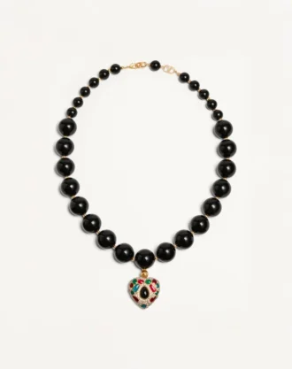 Coeur Royal Necklace In Metal, Resin, Enamel And Swarovski® Crystals