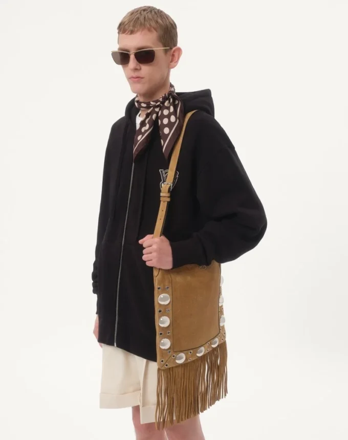 Cotton Hooded Sweatshirt With Vg Patch Cotton Hooded Sweatshirt With Vg Patch