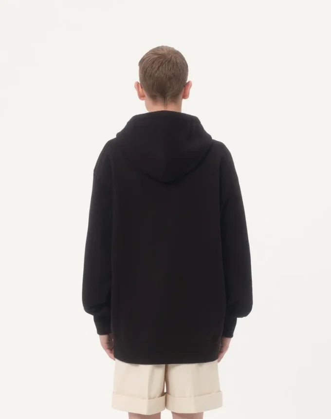 Cotton Hooded Sweatshirt With Vg Patch Cotton Hooded Sweatshirt With Vg Patch