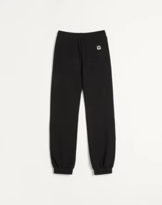 Cotton Jogging Pants With Chez Valentino Patch