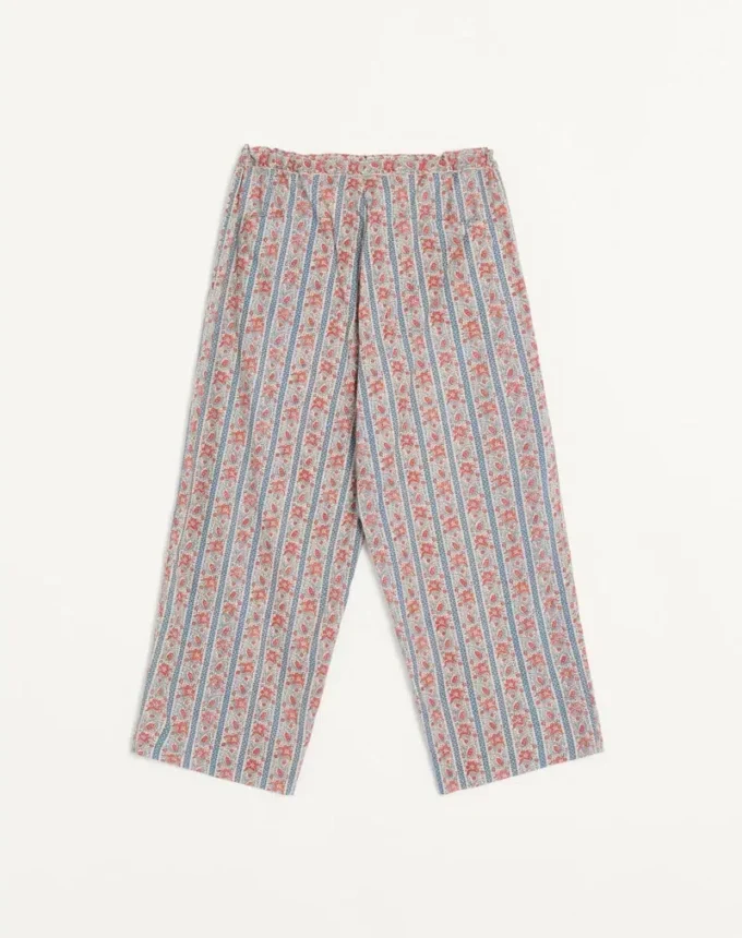 Cotton Muslin Pajama Pants With Voyage Imaginaire Print Cotton Muslin Pajama Pants With Voyage Imaginaire Print