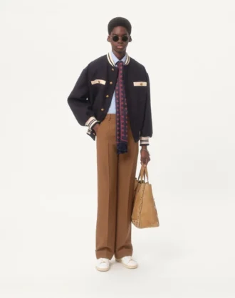 Cotton Oxford Shirt With Vlogo Embroidery