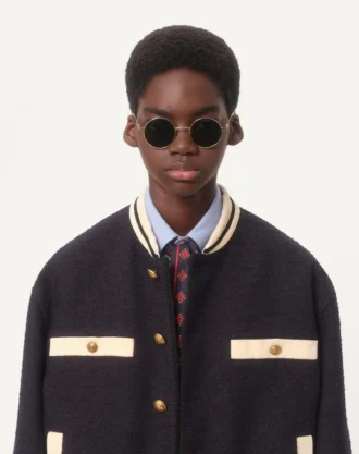 Cotton Oxford Shirt With Vlogo Embroidery