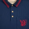 Cotton Piqué Polo Shirt With Vg Embroidery