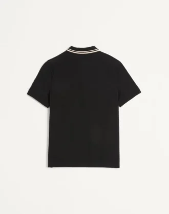 Cotton Piqué Polo Shirt With Vlogo Patch