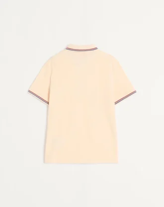 Cotton Piqué Polo Shirt With Vlogo Patch