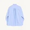 Cotton Shirt With Plastron And Ruffles