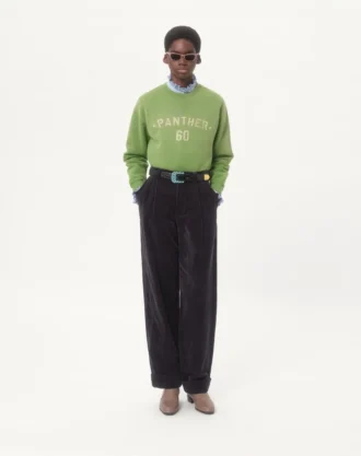 Cotton Sweatshirt With Chez Valentino Print And Embroidery