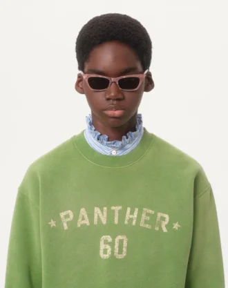 Cotton Sweatshirt With Chez Valentino Print And Embroidery