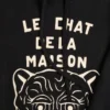 Cotton Sweatshirt With Le Chat De La Maison Patch Cotton Sweatshirt With Le Chat De La Maison Patch