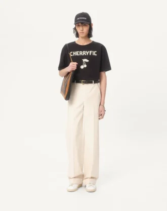 Cotton T-Shirt With Cherryfic Print