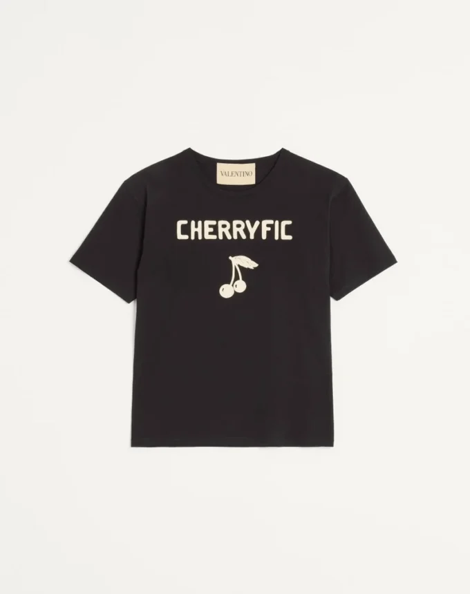 Cotton T-Shirt With Cherryfic Print