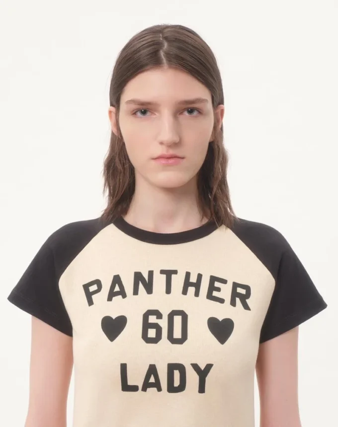 Cotton T-Shirt With Chez Valentino Print Cotton T-Shirt With Chez Valentino Print