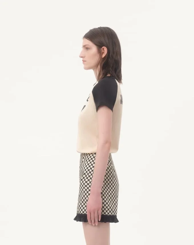 Cotton T-Shirt With Chez Valentino Print Cotton T-Shirt With Chez Valentino Print