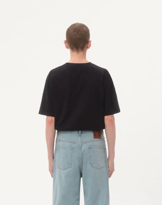 Cotton T-Shirt With Le Chat De La Maison Print