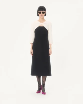 Crepe Couture Midi Dress