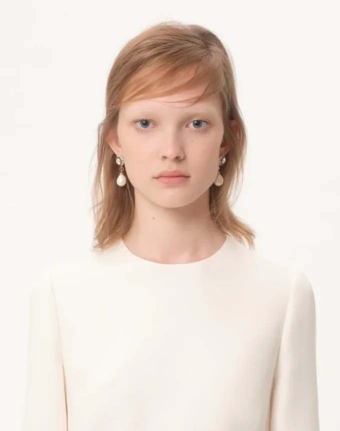 Crepe Couture Midi Dress