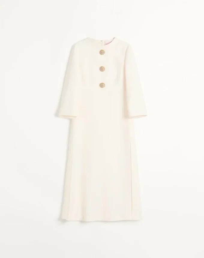 Crepe Couture Midi Dress