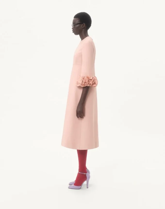 Crepe Couture Midi Dress