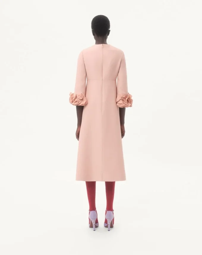 Crepe Couture Midi Dress