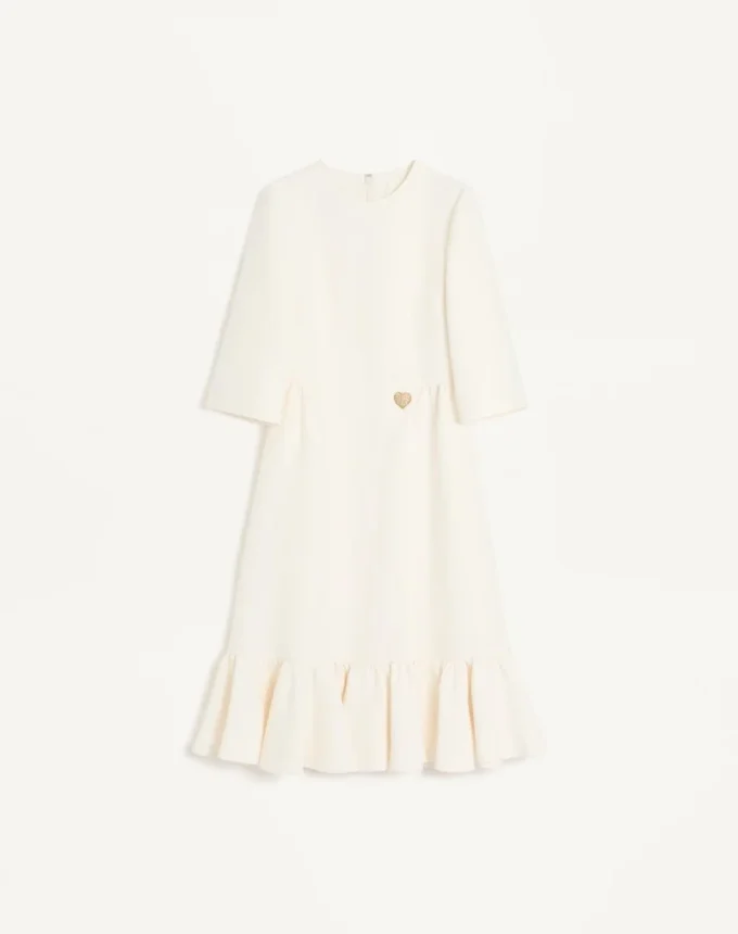 Crepe Couture Midi Dress