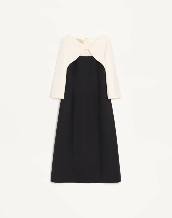 Crepe Couture Midi Dress