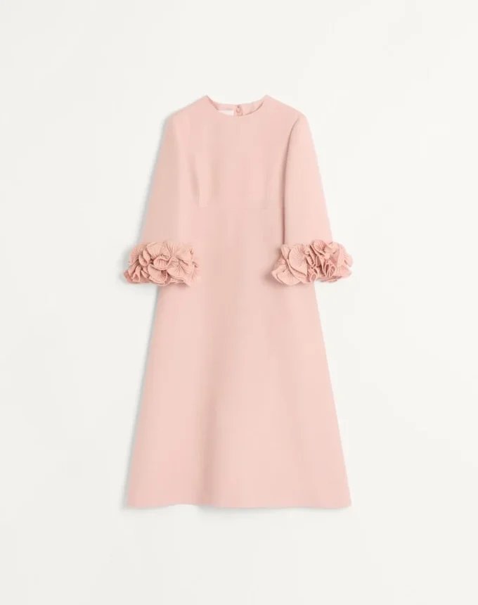 Crepe Couture Midi Dress