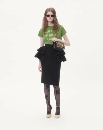 Crepe Couture Midi Skirt