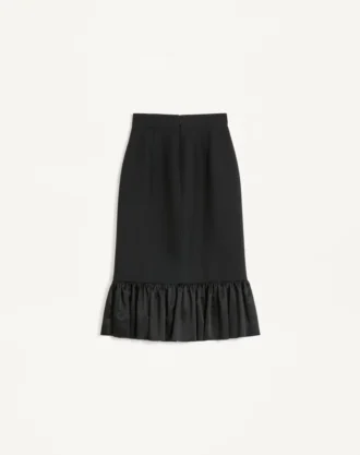 Crepe Couture Midi Skirt